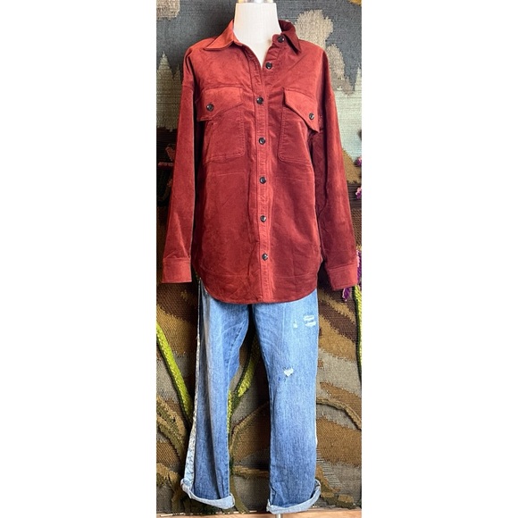 Madewell Oversized Buttondown Corduroy Jacket L - Picture 10 of 15